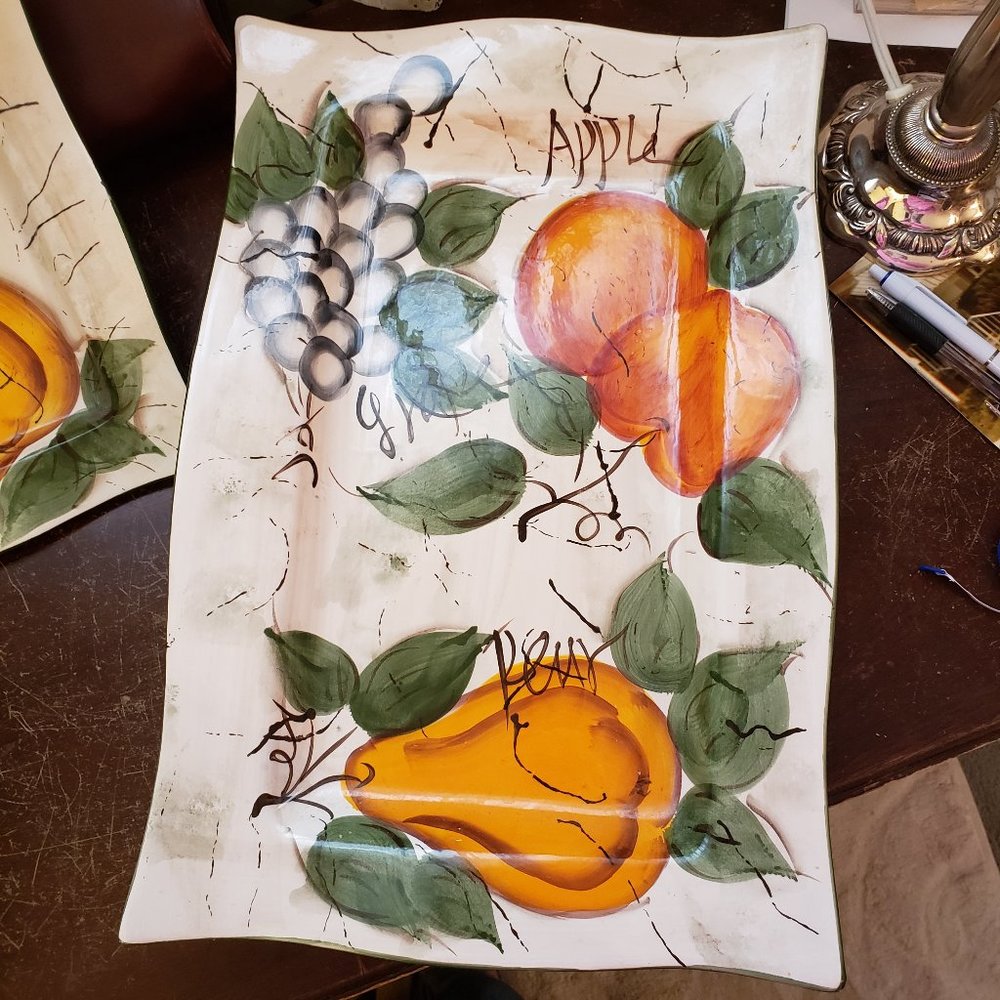 COPY - Pfaltzgraff Parisian Fruit Serving Platter